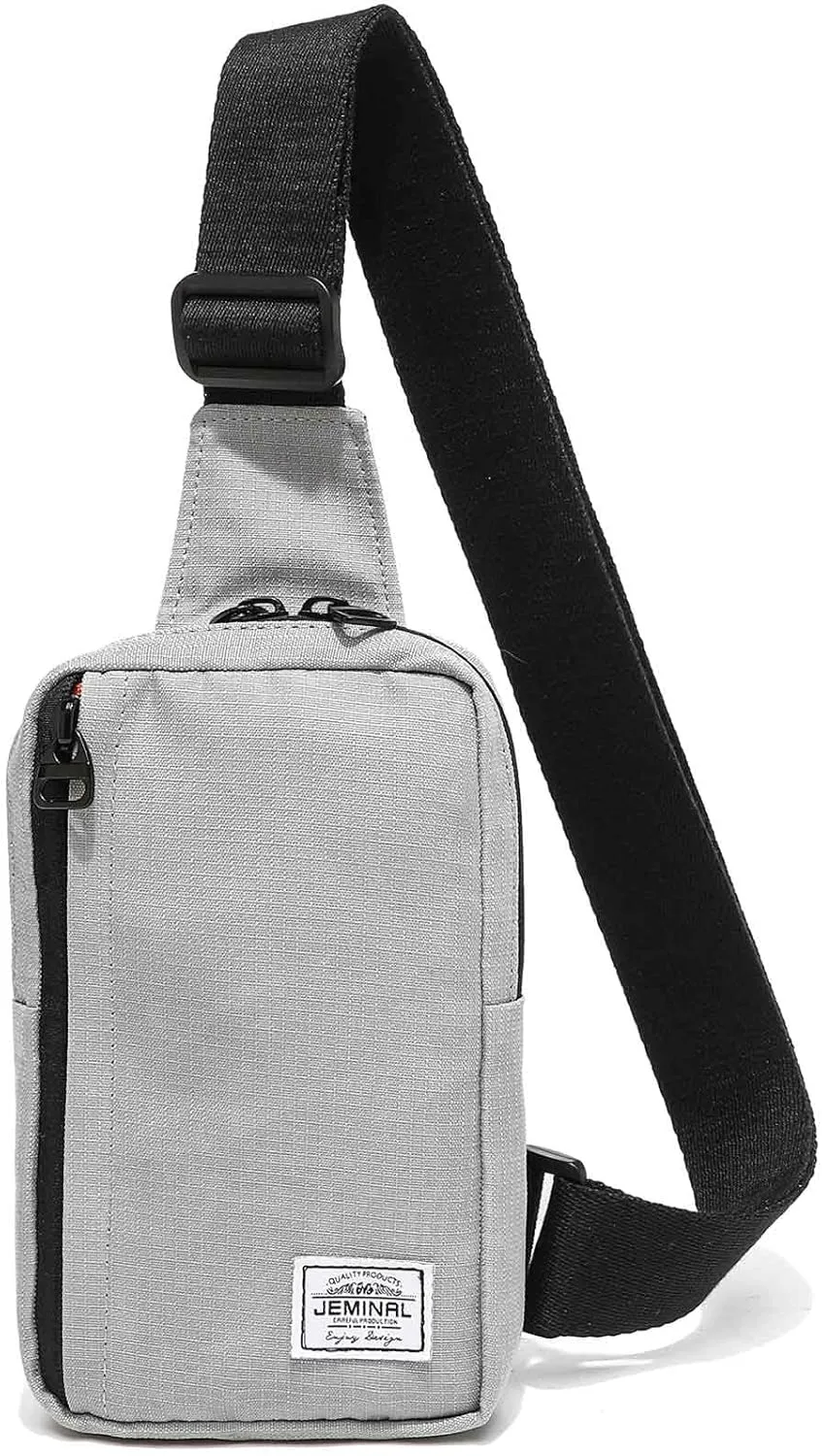    Shoulder Crossbody Bag Hiking Backpack Travel Bag Men Women Sling Backpack Multifunctional (Light Gray)