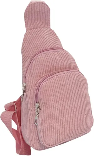Shoulder Handbags Mini Corduroy Sling Bag Women Shoulder Bag Chest Purse Package