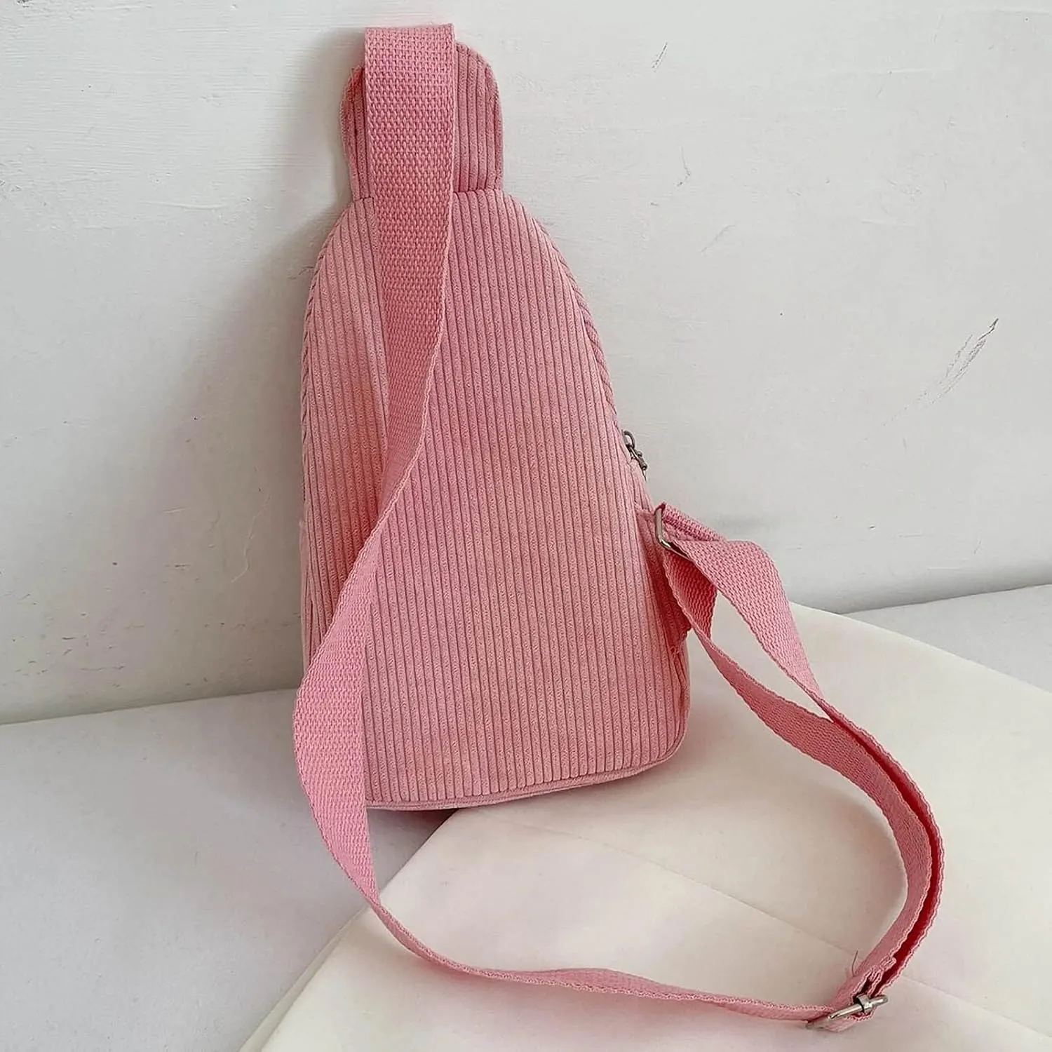 Shoulder Handbags Mini Corduroy Sling Bag Women Shoulder Bag Chest Purse Package