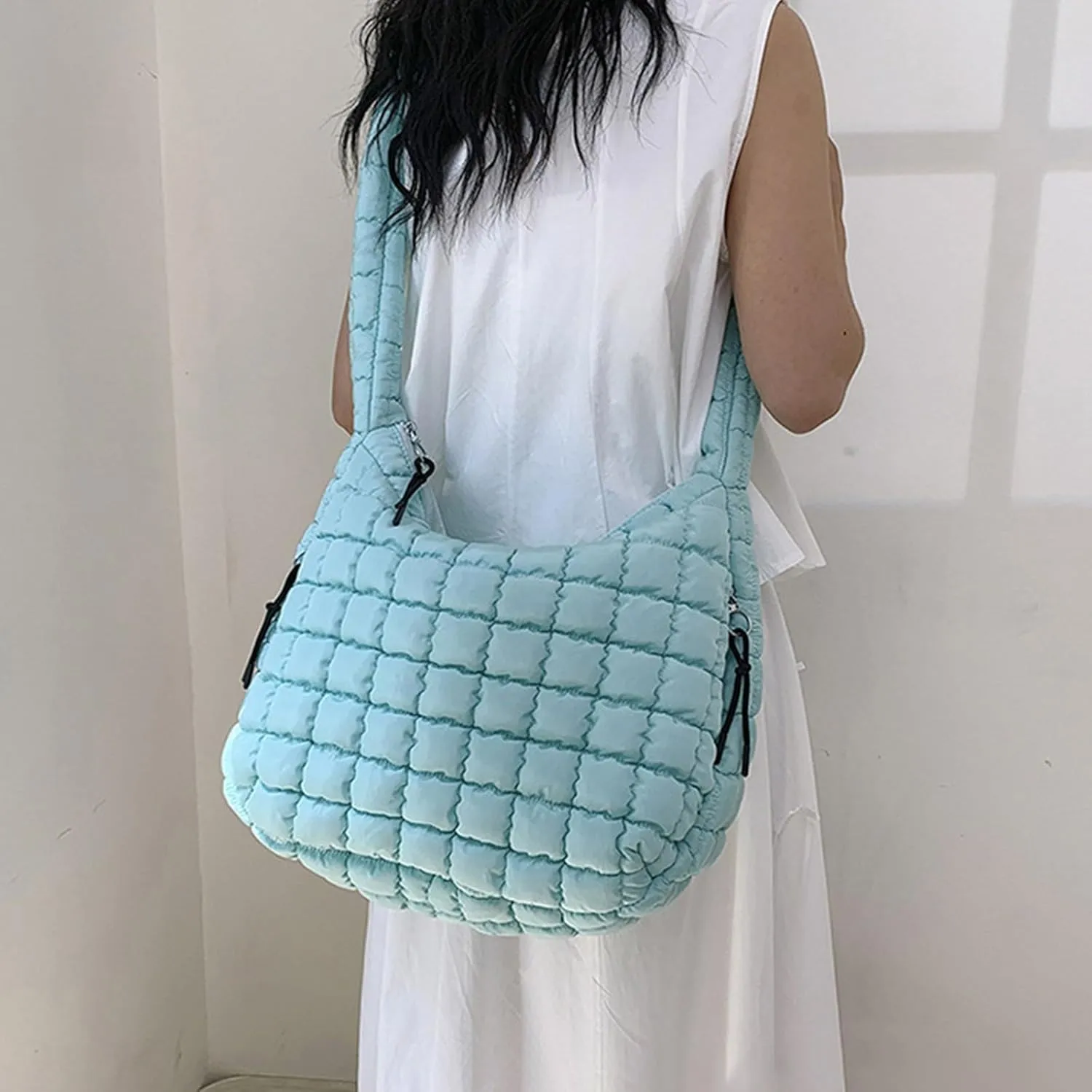 Slouchy Tote Purses Pleated Clouds Bag Fashion Shoulder Tote Dumpling Bag Large Capacity Down Cotton Armpit Women's Bags