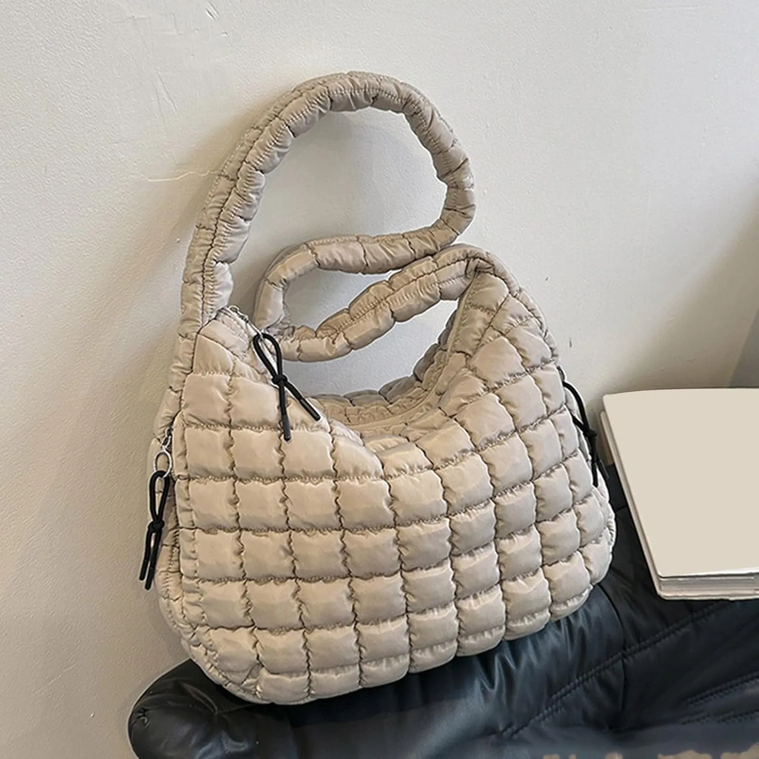 Slouchy Tote Purses Pleated Clouds Bag Fashion Shoulder Tote Dumpling Bag Large Capacity Down Cotton Armpit Women's Bags