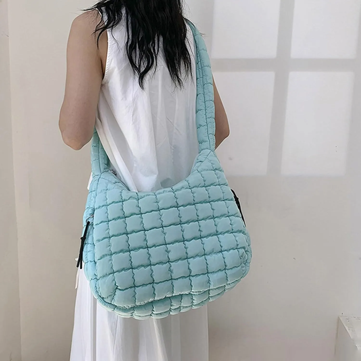 Slouchy Tote Purses Pleated Clouds Bag Fashion Shoulder Tote Dumpling Bag Large Capacity Down Cotton Armpit Women's Bags
