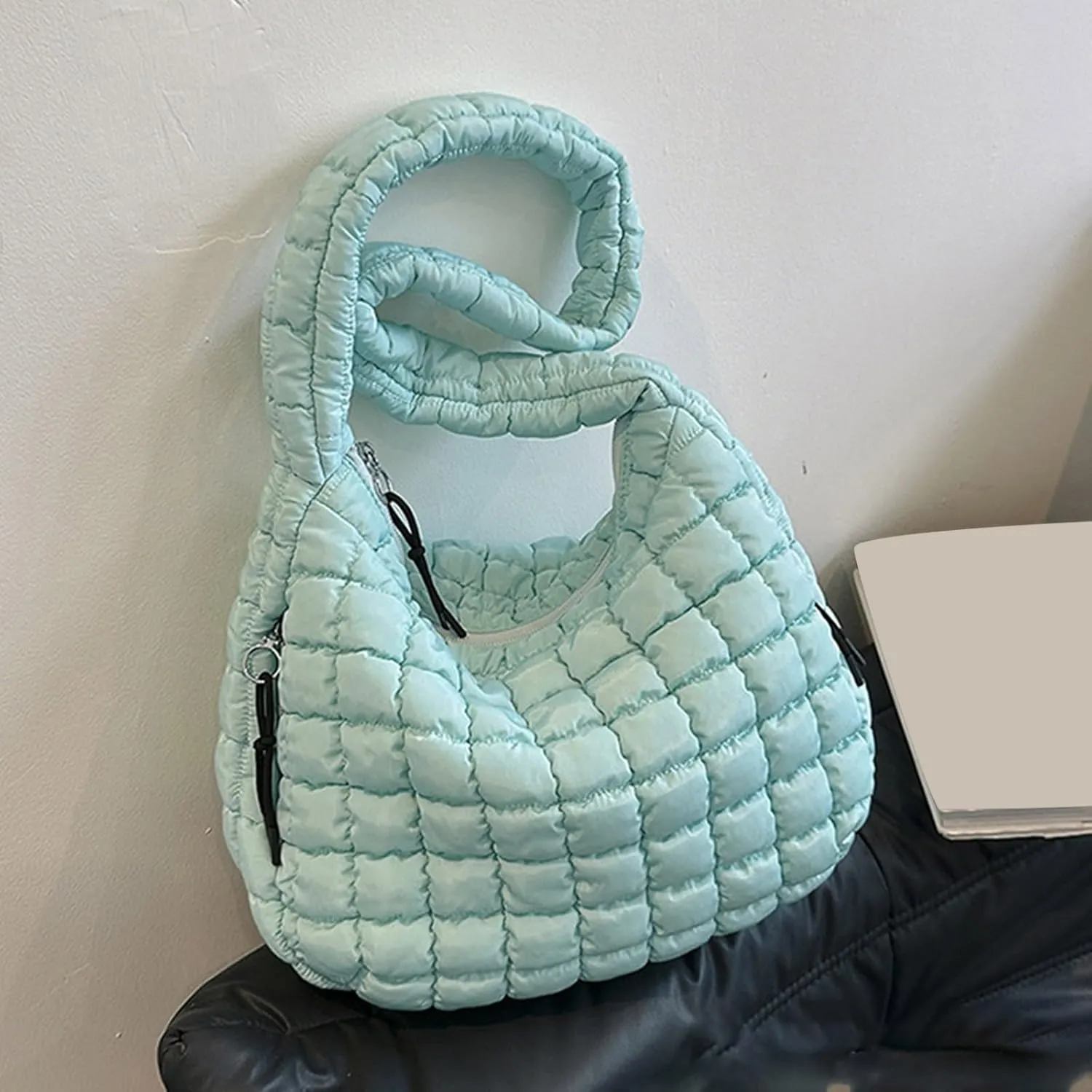 Slouchy Tote Purses Pleated Clouds Bag Fashion Shoulder Tote Dumpling Bag Large Capacity Down Cotton Armpit Women's Bags