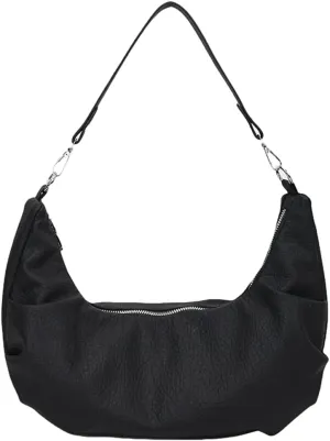 Slouchy Vegan Leather Shoulder Bags for Women Large Dumpling Tote Purses Handbag Vintage Casual Shopping Satchels