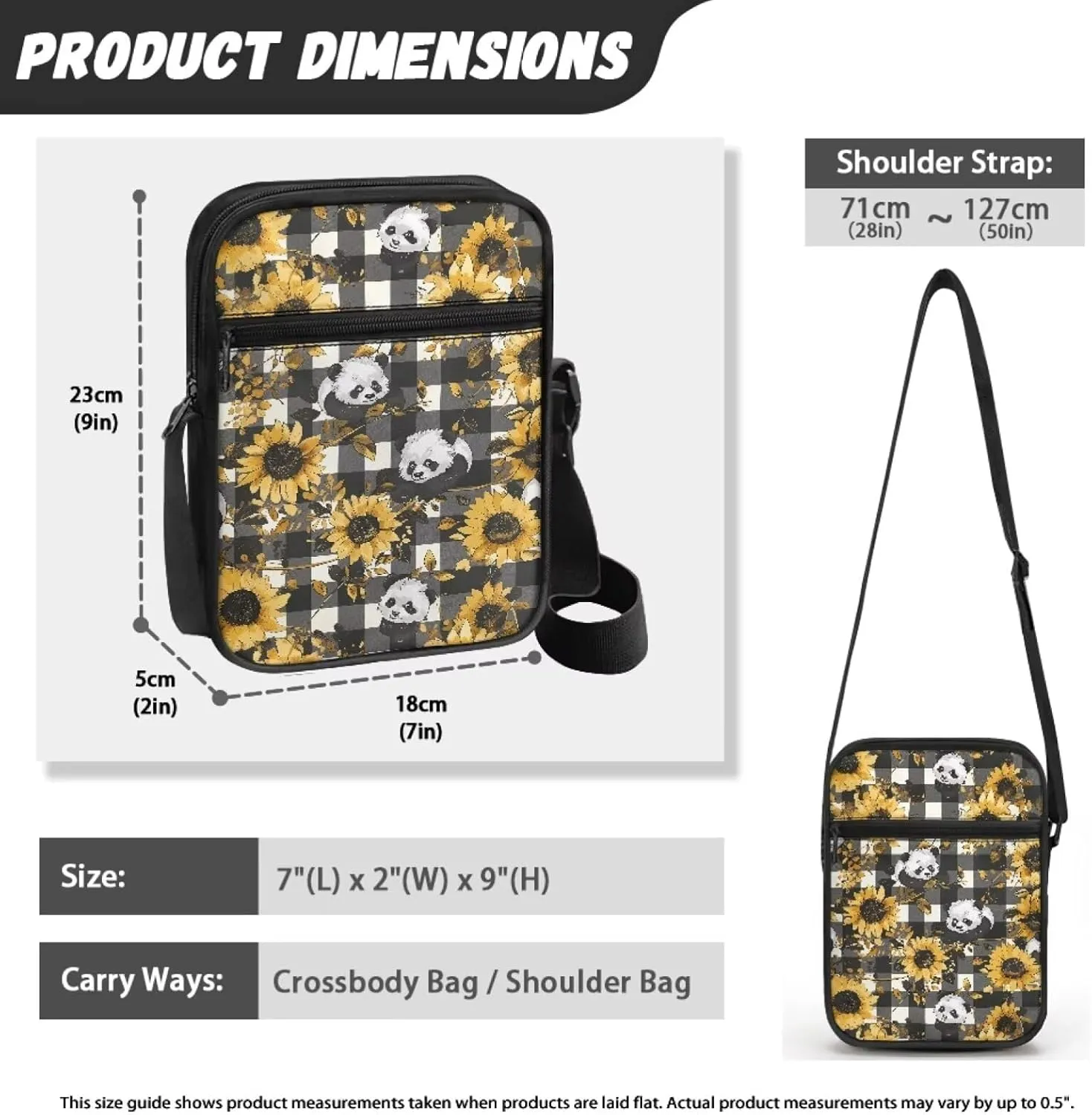 Small Messenger Bags Purses for Women Crossbody Shoulder Bag with Zipper Pockets