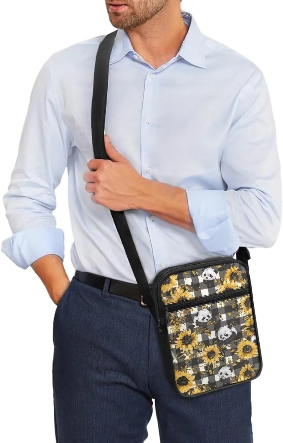 Small Messenger Bags Purses for Women Crossbody Shoulder Bag with Zipper Pockets