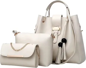 Small Shoulder Bag Fashion Upgrade 3pcs Set Crossbody Bag Handbags Wallet Tote Shoulder Top Handle Satchel