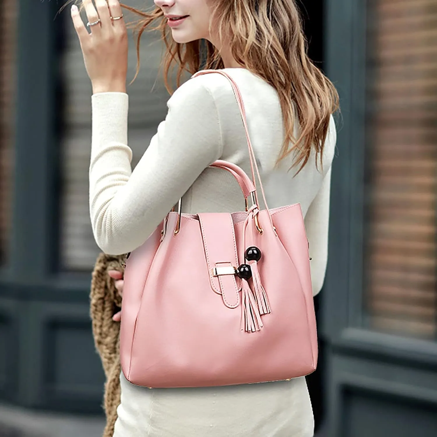 Small Shoulder Bag Fashion Upgrade 3pcs Set Crossbody Bag Handbags Wallet Tote Shoulder Top Handle Satchel