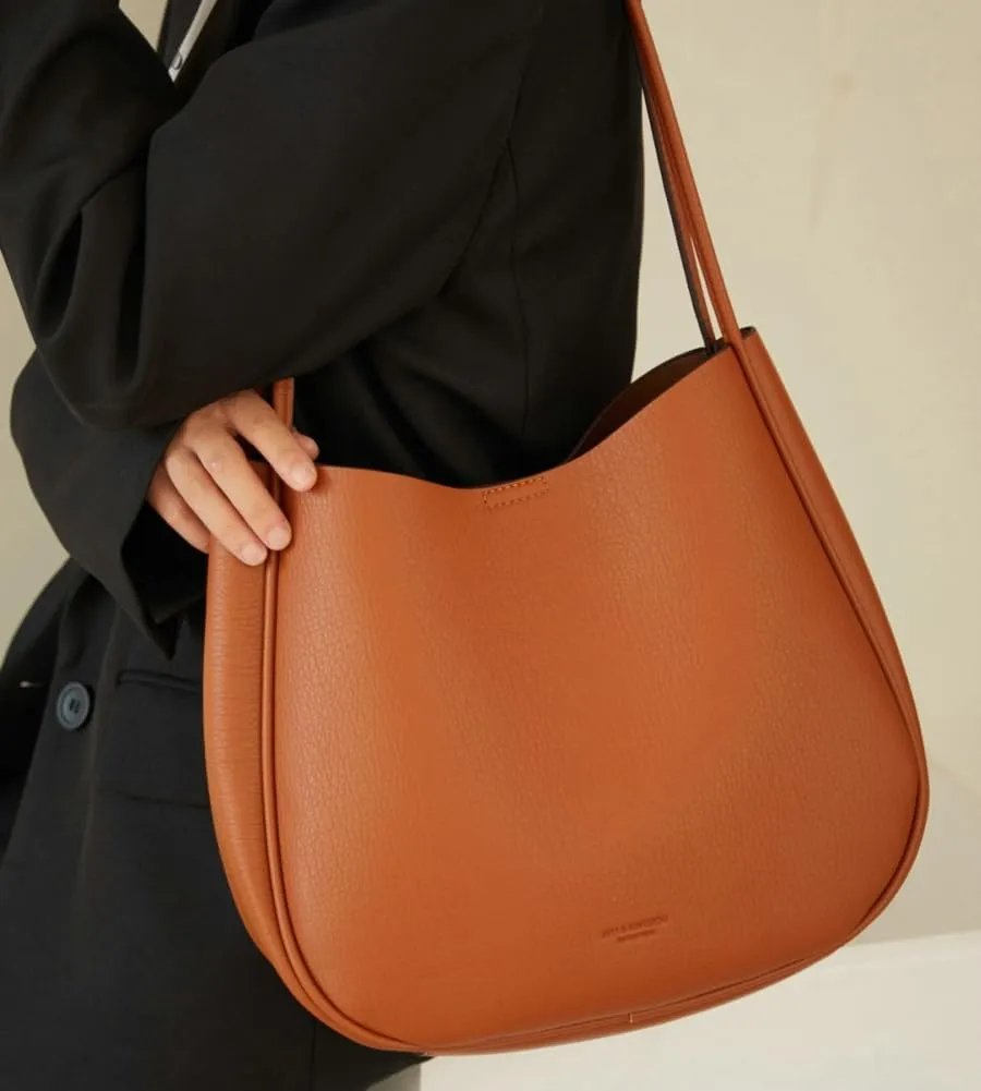 Soft Vegan Leather Shoulder Bag for Women Large Casual Bucket Handbags Working Shopping Tote Purse Satchels 2pcs
