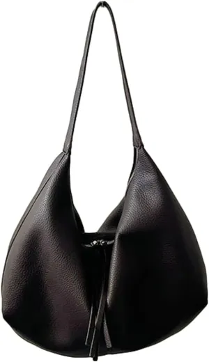 Soft Vegan Leather Shoulder Bag for Women Large Crossbody Tote Bag Ladies Dumpling Top Handle Handbags Satchels