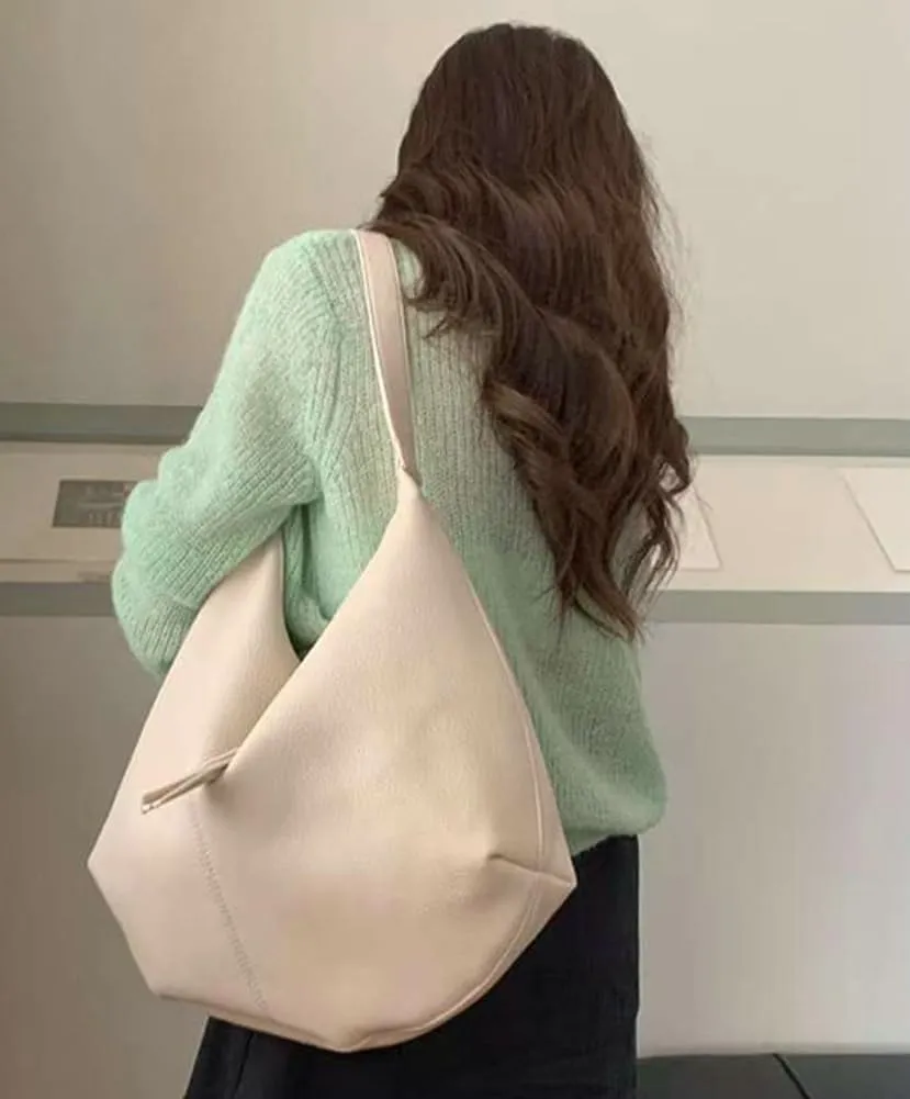 Soft Vegan Leather Shoulder Bag for Women Large Crossbody Tote Bag Ladies Dumpling Top Handle Handbags Satchels