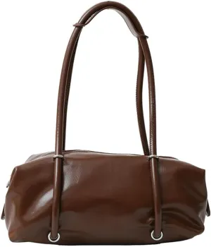 Soft Vegan Leather Shoulder Bag for Women Vintage Large Tote Purse Y2K Underarm Handbags Satchels