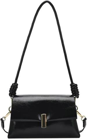 Soft Vegan Leather Shoulder Bags for Women Fashion Small Tote Purses Handbags Crossbody Bag Elegant Satchels