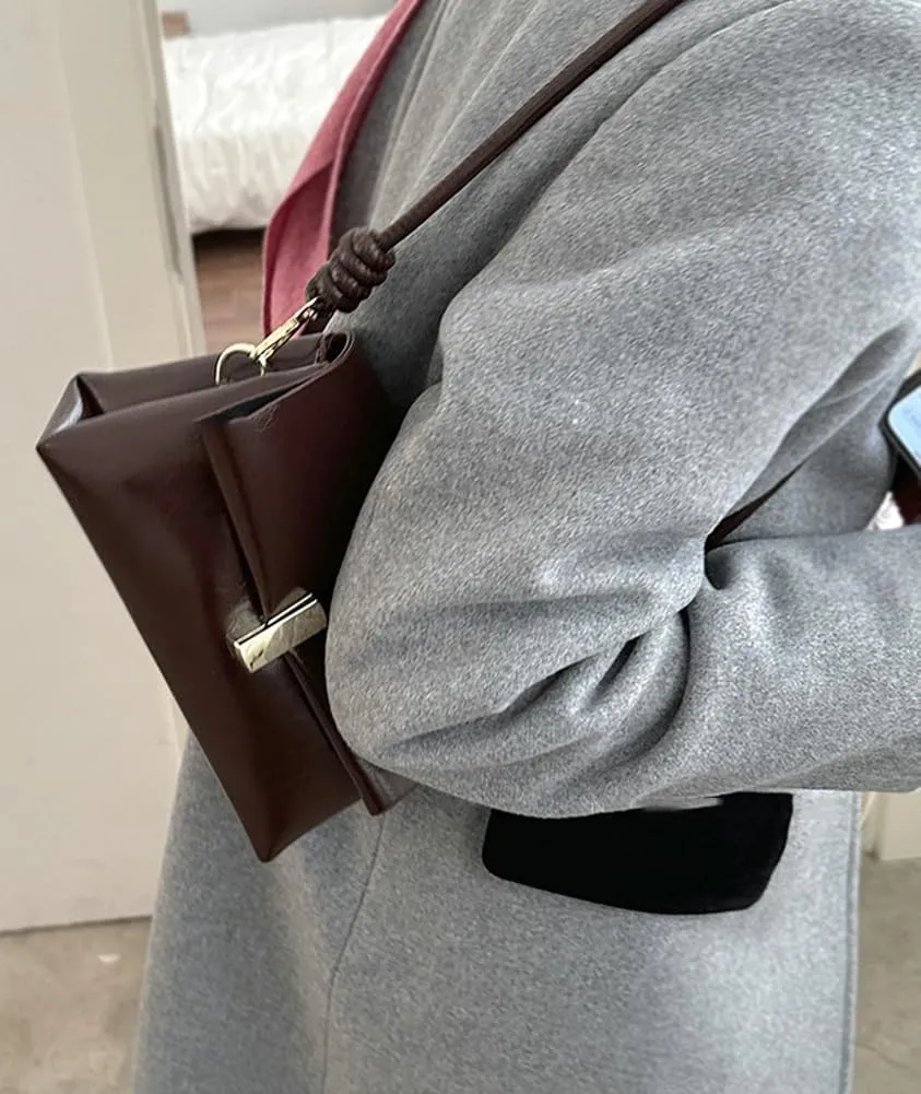 Soft Vegan Leather Shoulder Bags for Women Fashion Small Tote Purses Handbags Crossbody Bag Elegant Satchels