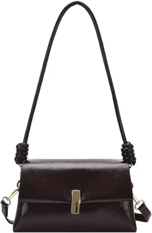 Soft Vegan Leather Shoulder Bags for Women Fashion Small Tote Purses Handbags Crossbody Bag Elegant Satchels