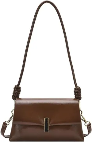 Soft Vegan Leather Shoulder Bags for Women Fashion Small Tote Purses Handbags Crossbody Bag Elegant Satchels