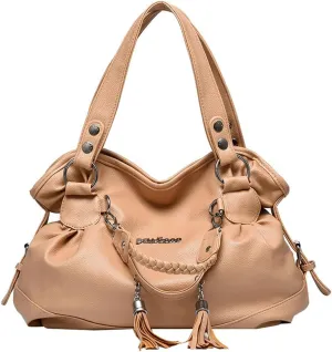 Soft Vegan Leather Shoulder Purses for Women Large Capacity Tote Handbags Trendy Top Handle Satchels 2025