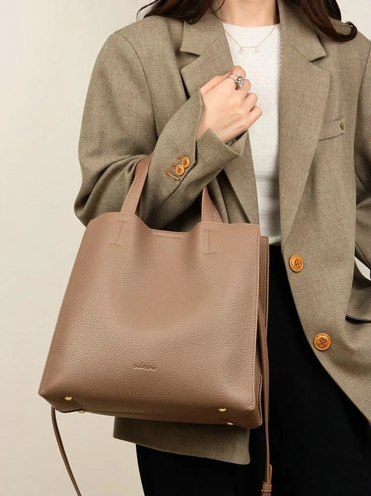 Soft Vegan Leather Tote Bags for Women Large Shoulder Crossbody Purse Casual Ladies Working Handbags Satchels