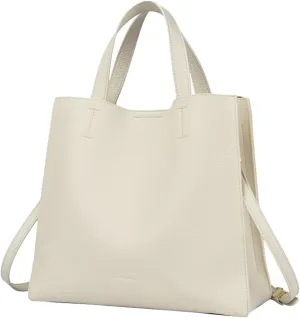 Soft Vegan Leather Tote Bags for Women Large Shoulder Crossbody Purse Casual Ladies Working Handbags Satchels