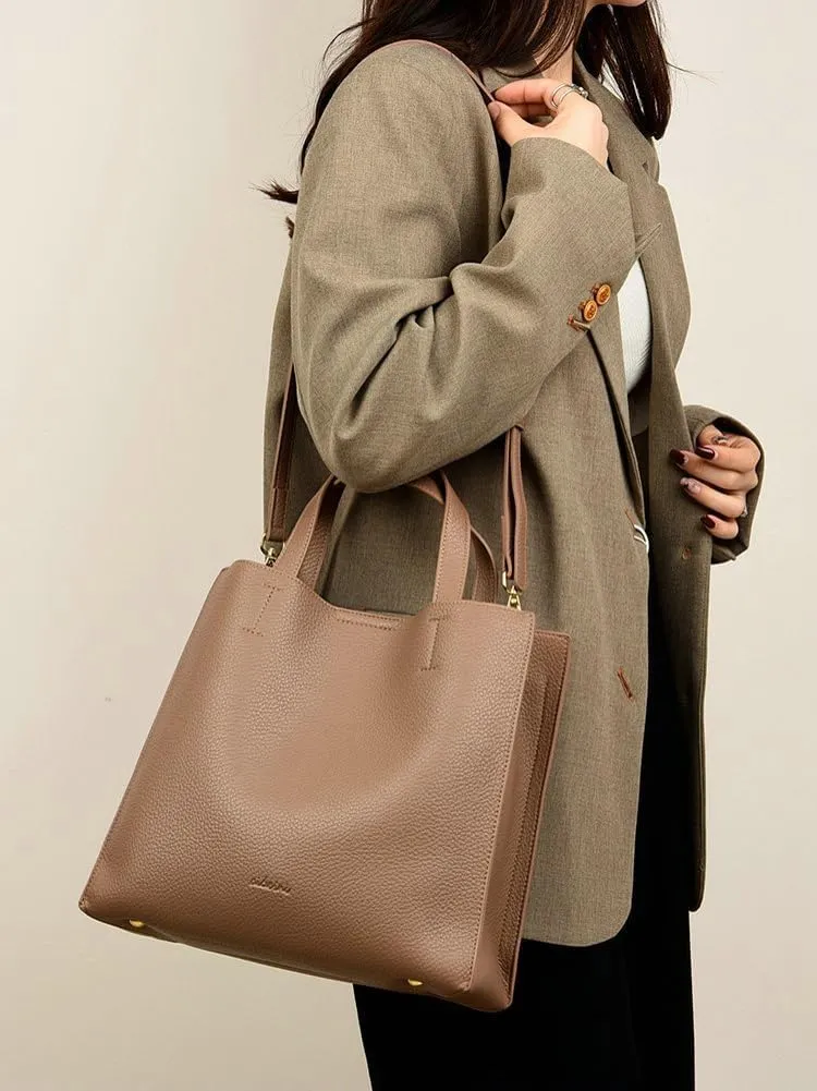 Soft Vegan Leather Tote Bags for Women Large Shoulder Crossbody Purse Casual Ladies Working Handbags Satchels