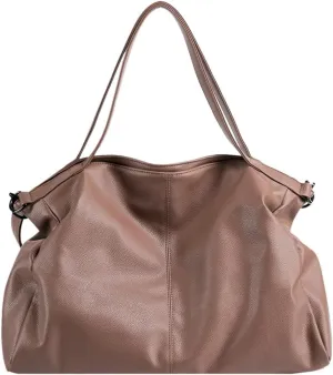 Soft Vegan Leather Tote Bags for Women Large Shoulder Crossbody Purse Casual Travel Working Handbags Satchels