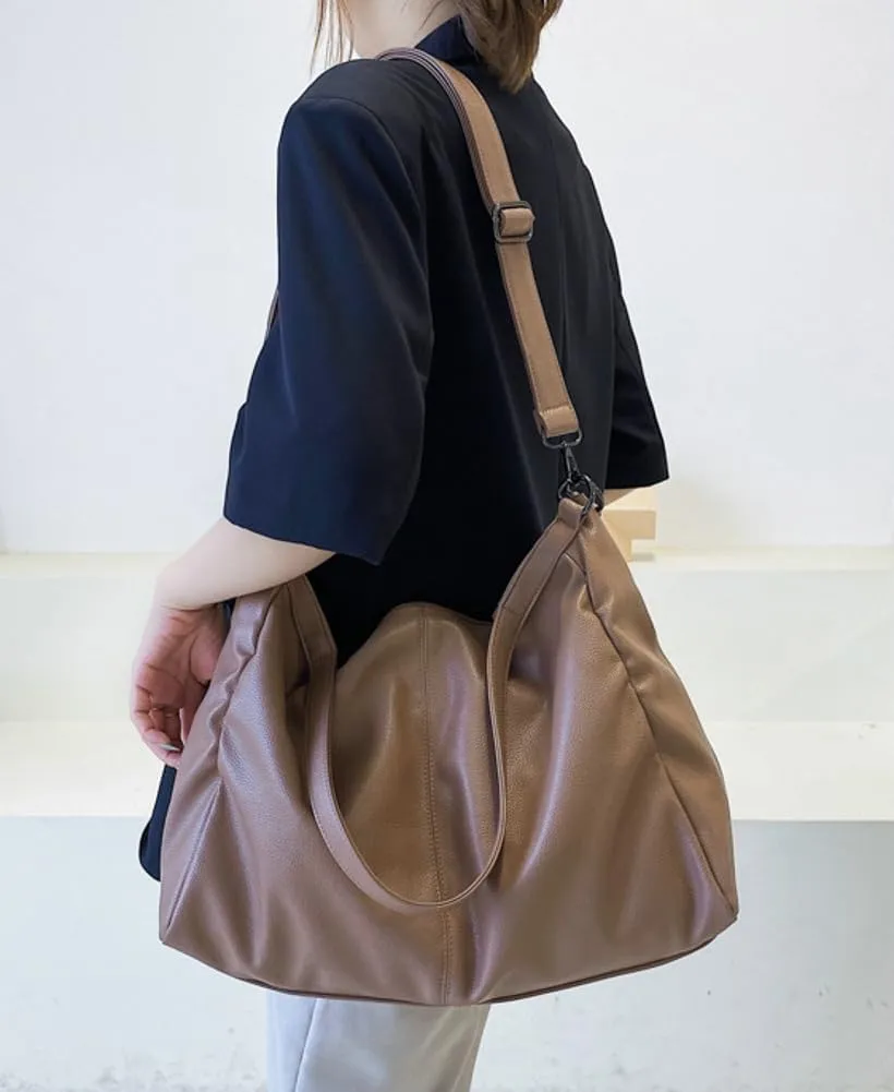 Soft Vegan Leather Tote Bags for Women Large Shoulder Crossbody Purse Casual Travel Working Handbags Satchels