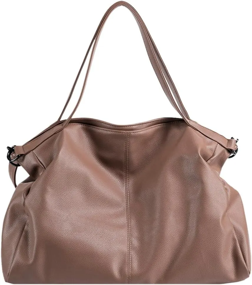 Soft Vegan Leather Tote Bags for Women Large Shoulder Crossbody Purse Casual Travel Working Handbags Satchels