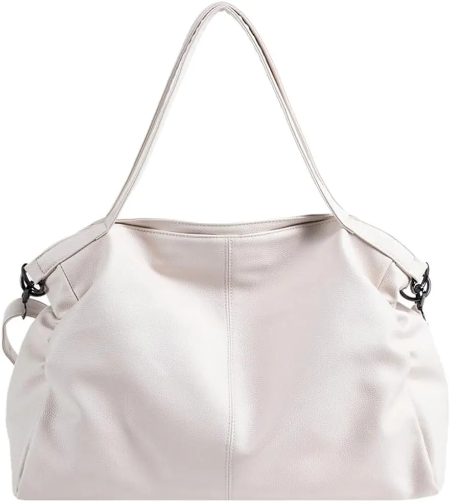Soft Vegan Leather Tote Bags for Women Large Shoulder Crossbody Purse Casual Travel Working Handbags Satchels