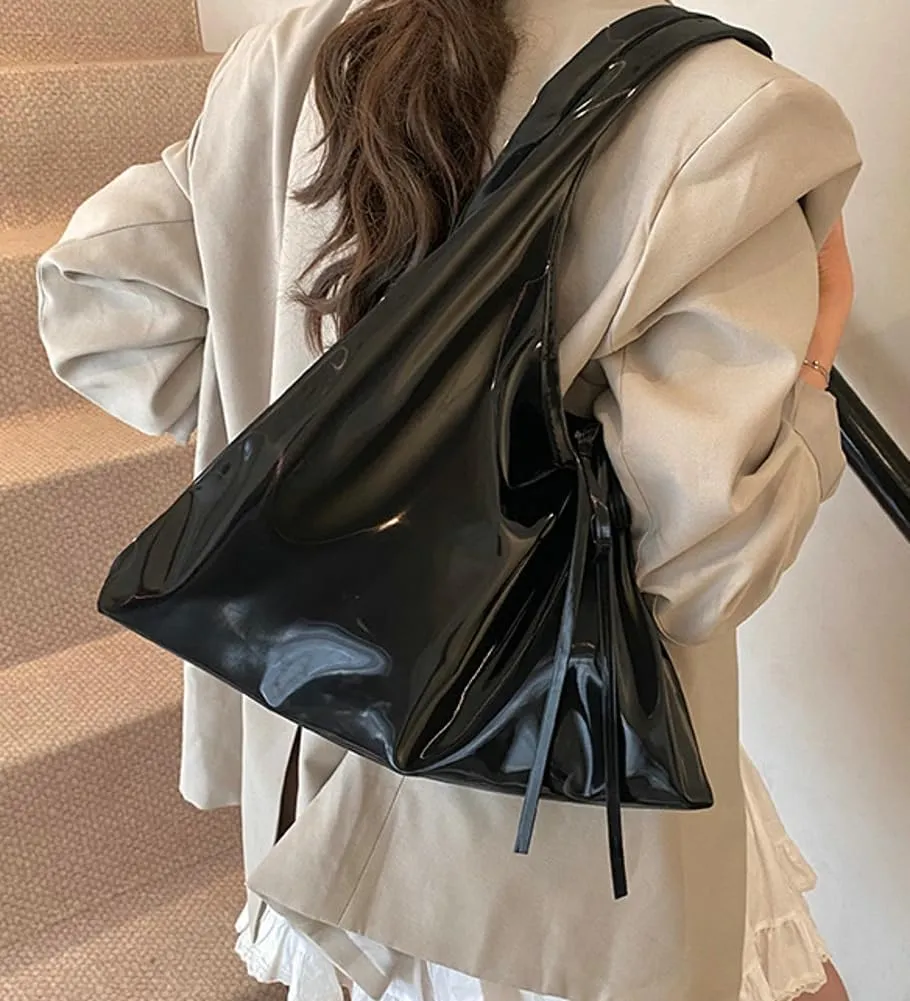 Soft Vegan Leather Tote Bags for Women Large Shoulder Purse Casual Ladies Working Handbags Top Handle Satchels