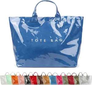 Stellaya Womens Letters Print Tote Bag, Stellaya Fashion Retro Tote Bag, PVC Waterproof Kraft Paper Handbags