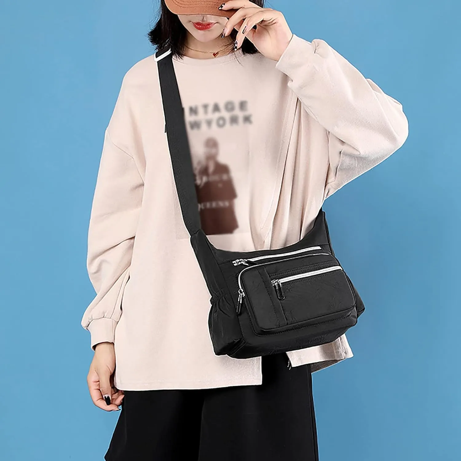 Tote Bag and Wallet Shoulder Shoulder Handbag For Women Roomy Multiple Pockets Bag Ladies Crossbody Purse Fashion