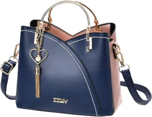 Tote Bag For Women Color Block Crossbody Handbags Ladies Shoulder Bag Messenger Bag Handbag For Shopping Travel Essential i