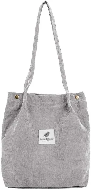 Tote Bag For Women Corduroy Shoulder Bags Travel Large Handbags Woman Satchel Hand Bag For Shopping Travel Essential