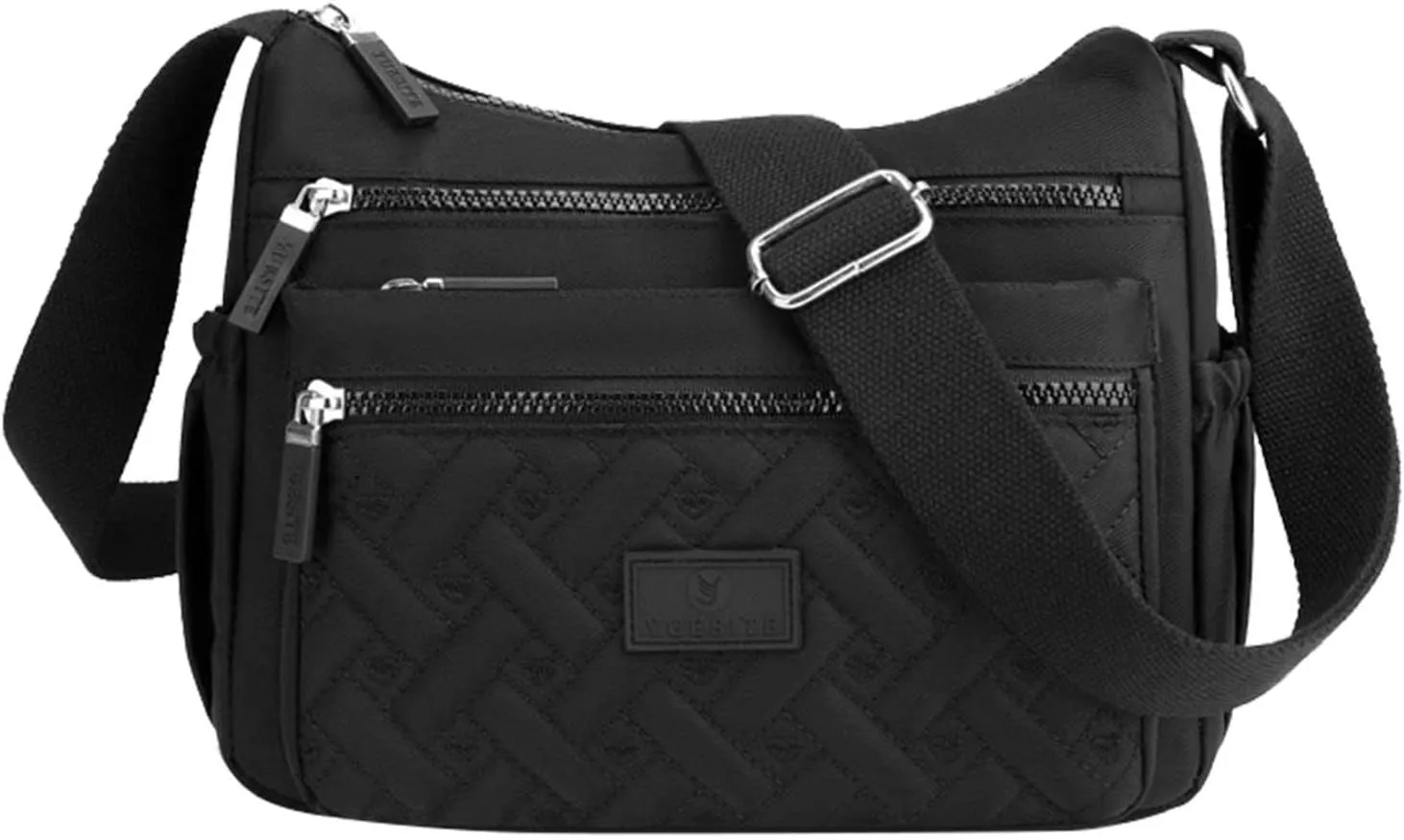 Tote Bag For Women Medium Floral Bag With Adjustable Shoulder Strap Nylon Crossbody Handbags For Shopping Travel Essential