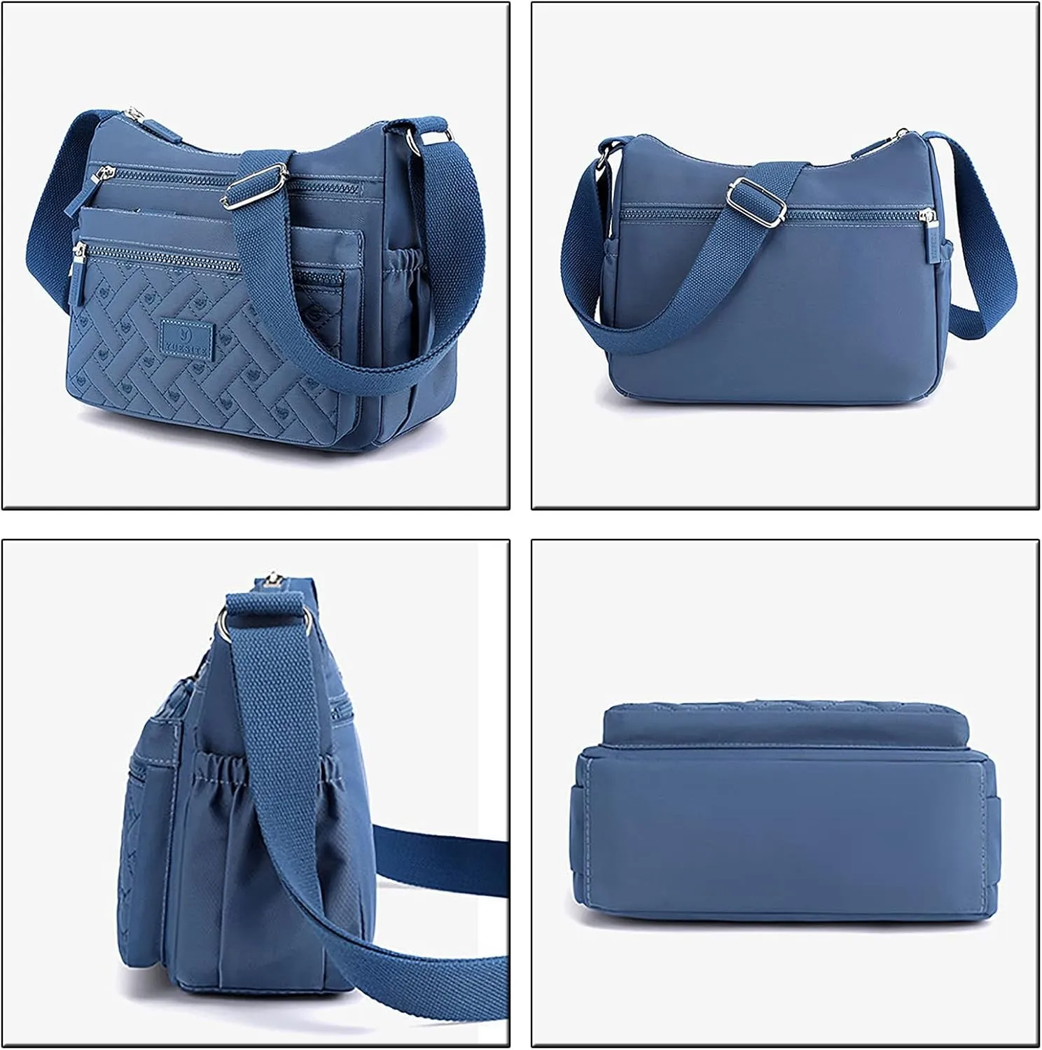 Tote Bag For Women Medium Floral Bag With Adjustable Shoulder Strap Nylon Crossbody Handbags For Shopping Travel Essential