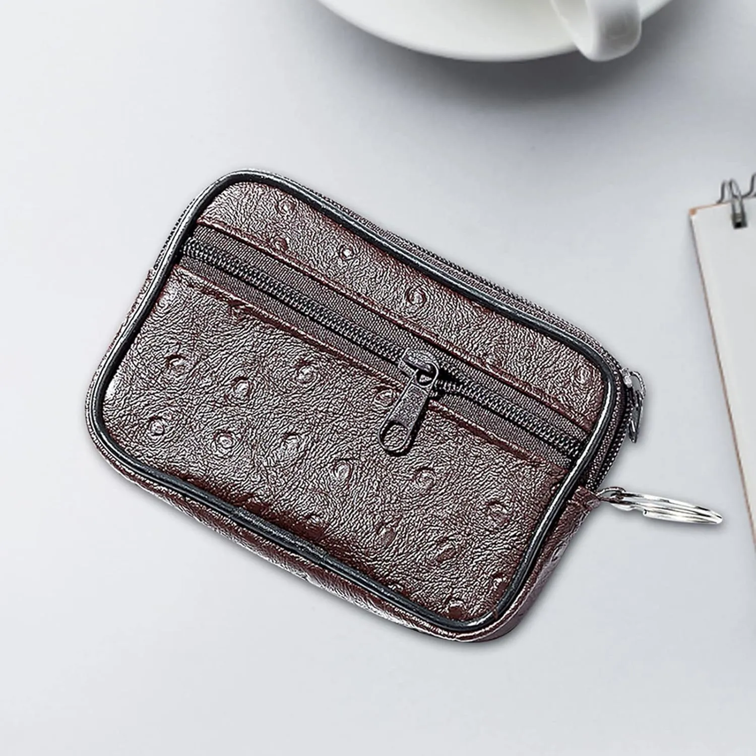 Tote Bag For Women Soft Leather Small Square Bag Small Wallet Lightweight Zipper Purse Card Holder Change Mini Bags