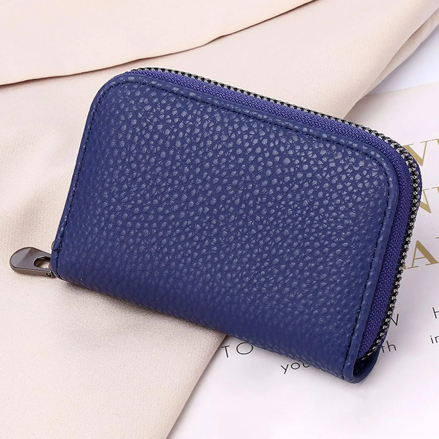 Tote Bag For Women Zipper Id Mini Wallet Solid Color Women Hasp Purse Multiple Card Slots Clutch Bag Men Phone Bag A