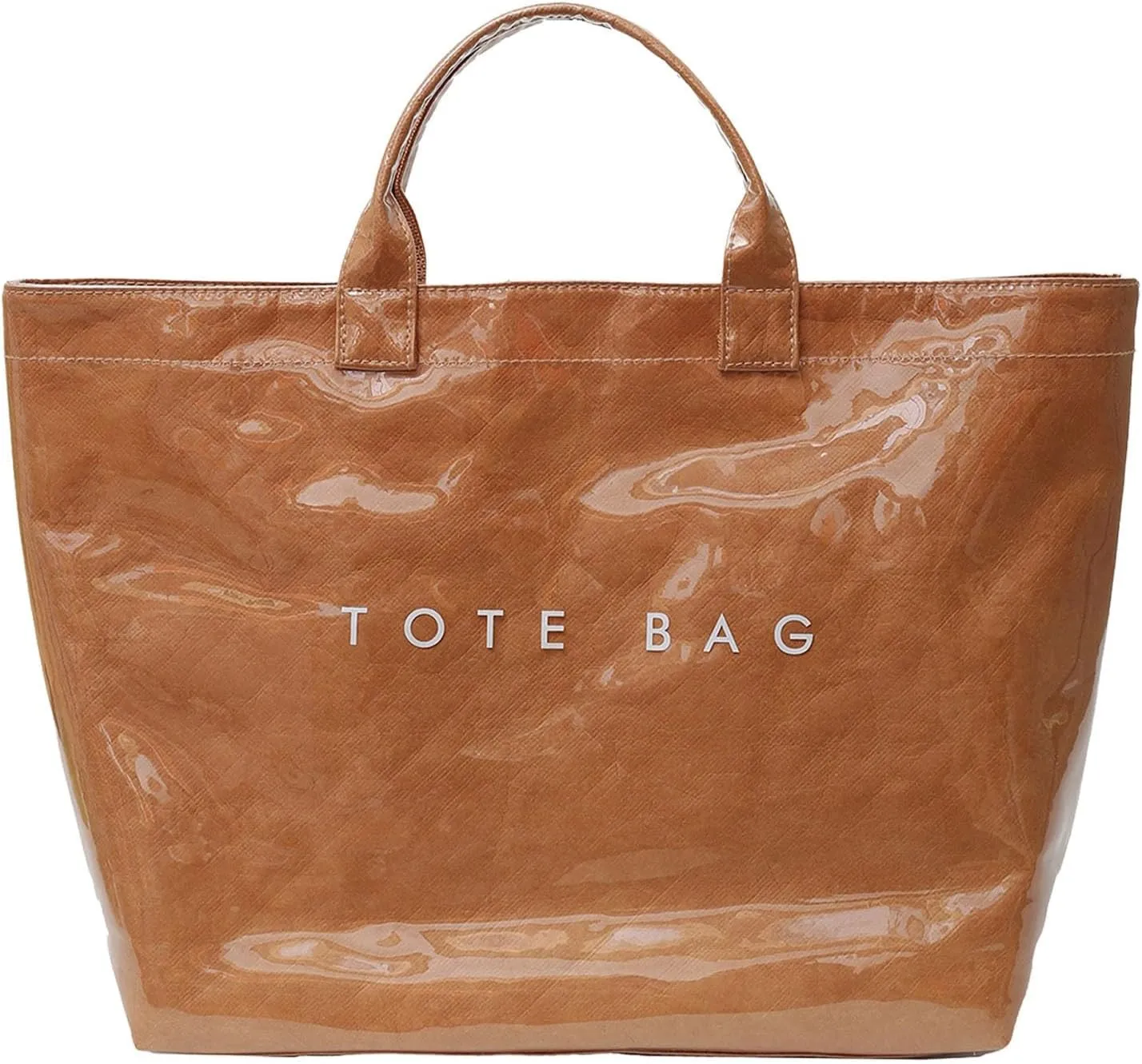 Tote Bag Retro Letter Casual Hundred Handbag Minimalist Transparent Simple Large Capacity Bags Female Work Tote Bags