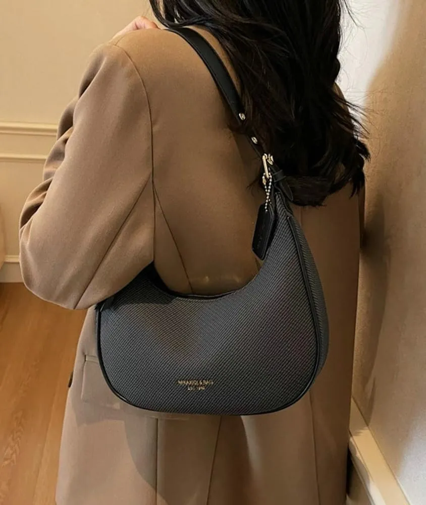 Trendy Crescent Shoulder Bag for Women Y2k Vegan Leather Tote Purses Small Handbags Ladies Dumpling Satchels