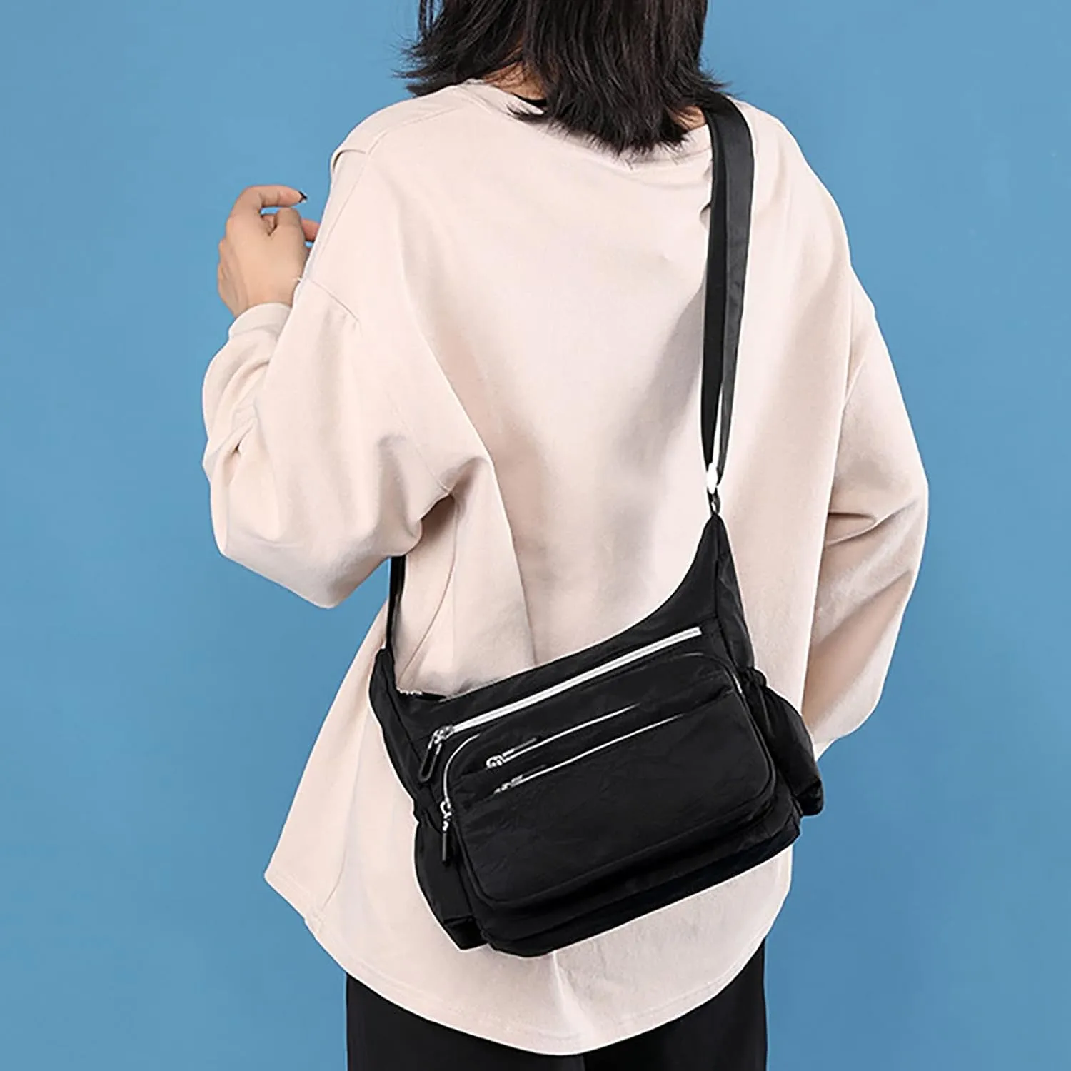 Trendy Ladies Shoulder Bag Womens Pocket Casual Crossbody Bag Ladies Shoulder Messenger Handbag For Daily Use
