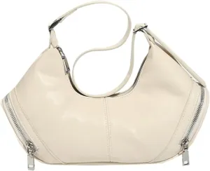 Trendy Shoulder Bag for Women Y2K Dumpling Handbag Small Vegan Leather Purse Top Handle Satchels Punk Clutch