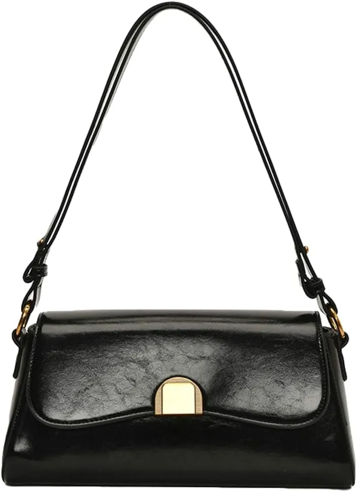 Trendy Shoulder Crossbody Bag for Women Y2k Vegan Leather Tote Purses Small Handbags Ladies Underarm Satchels