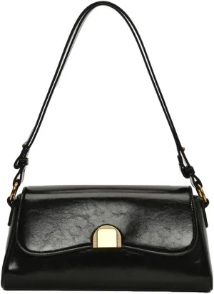Trendy Shoulder Crossbody Bag for Women Y2k Vegan Leather Tote Purses Small Handbags Ladies Underarm Satchels