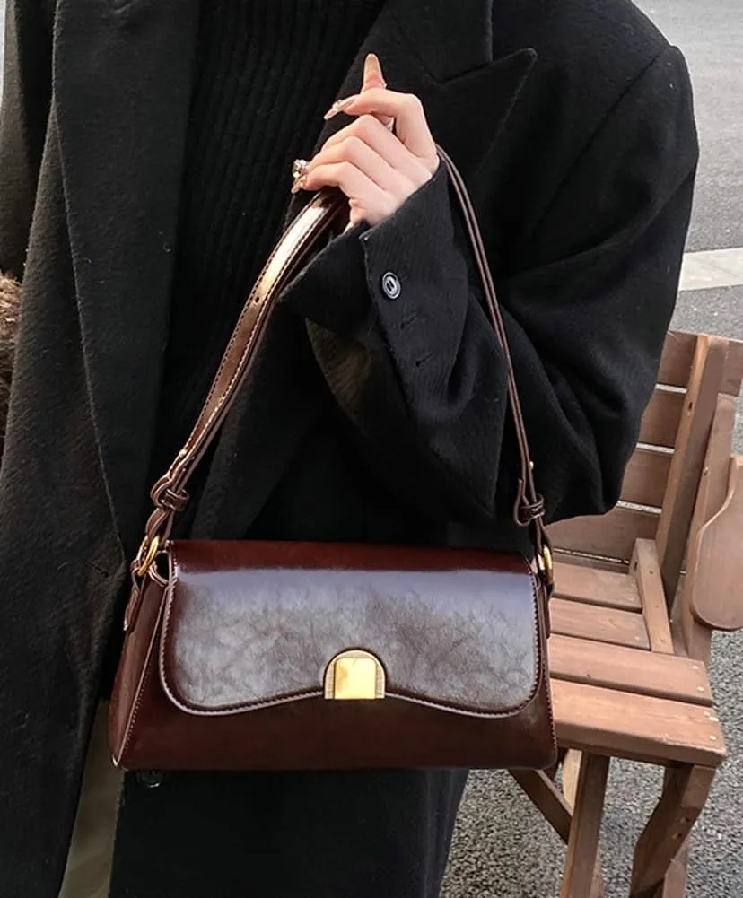 Trendy Shoulder Crossbody Bag for Women Y2k Vegan Leather Tote Purses Small Handbags Ladies Underarm Satchels