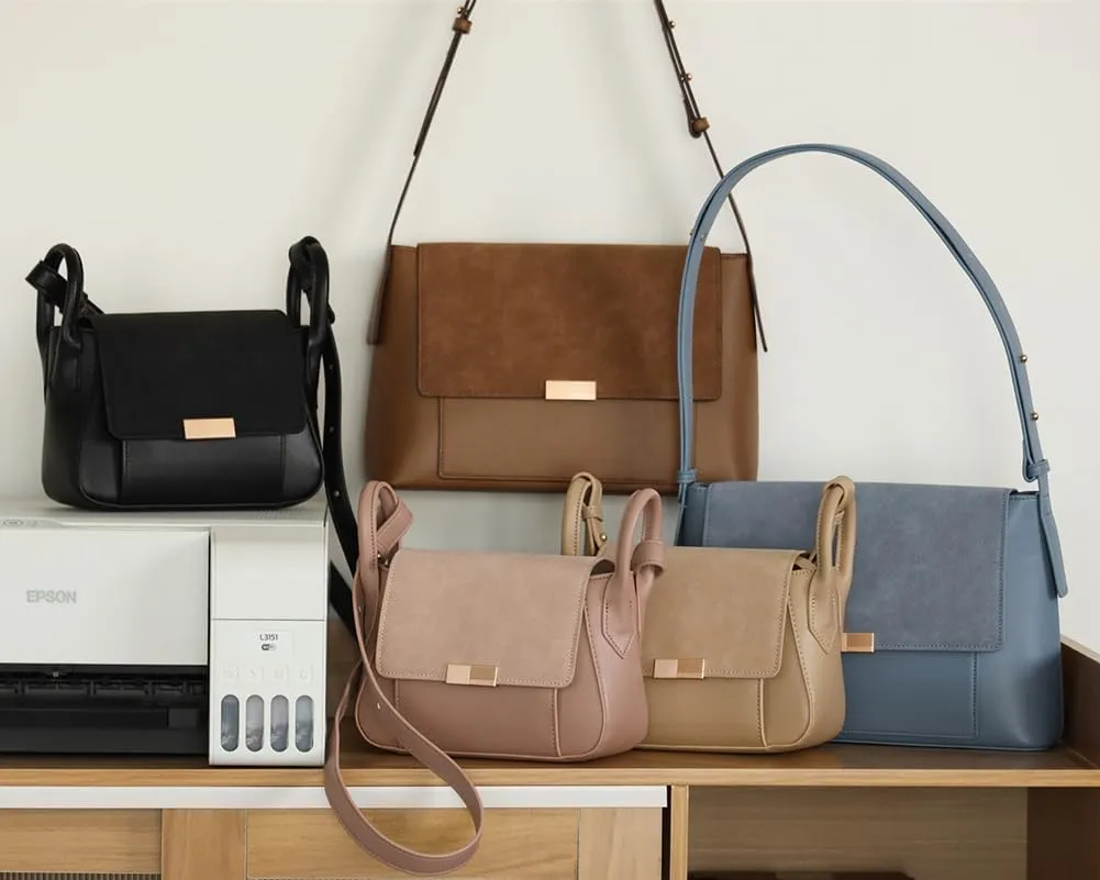 Trendy Vegan Leather Crossbody Bags for Women Small Cute Shoulder Purse Tote Bag Ladies Handbags Clutch Satchels