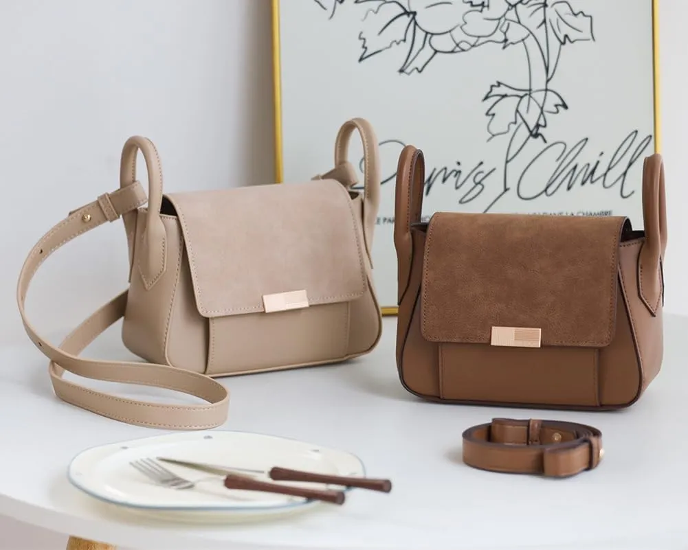 Trendy Vegan Leather Crossbody Bags for Women Small Cute Shoulder Purse Tote Bag Ladies Handbags Clutch Satchels