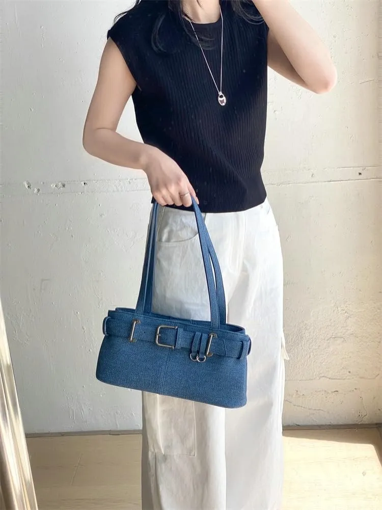 Trendy Vegan Leather Shoulder Bag for Women Large Y2k Tote Purses Top Handle Handbags Underarm Satchels 2025