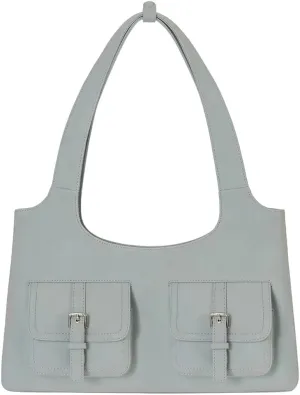 Trendy Vegan Leather Shoulder Bag for Women Large Y2k Underarm Tote Purse Handbags Multi Pocket Satchels 2025