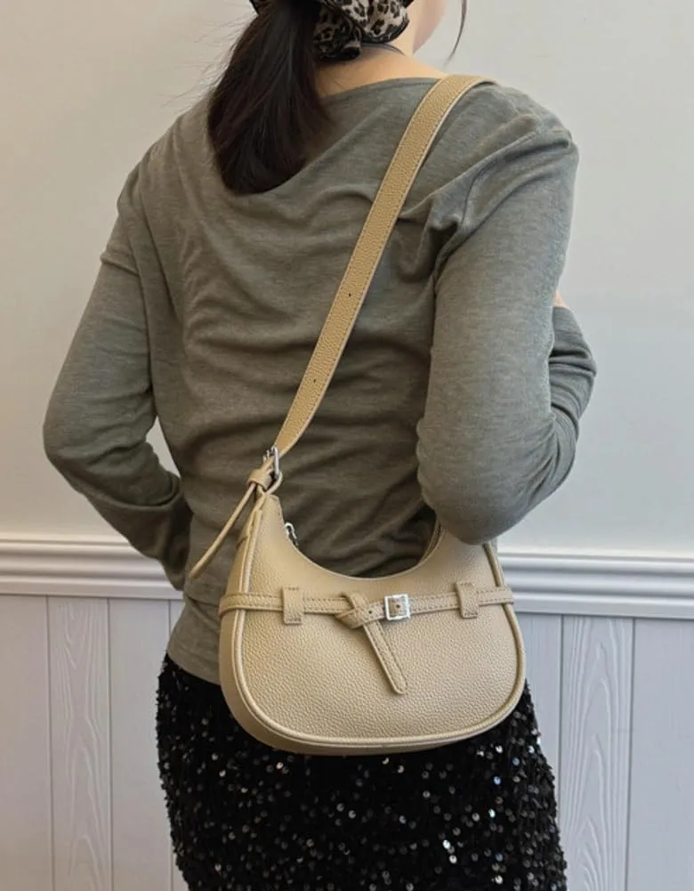Trendy Vegan Leather Shoulder Bag for Women Small Y2k Crossbody Tote Purse Dumpling Handbags Crescent Satchels