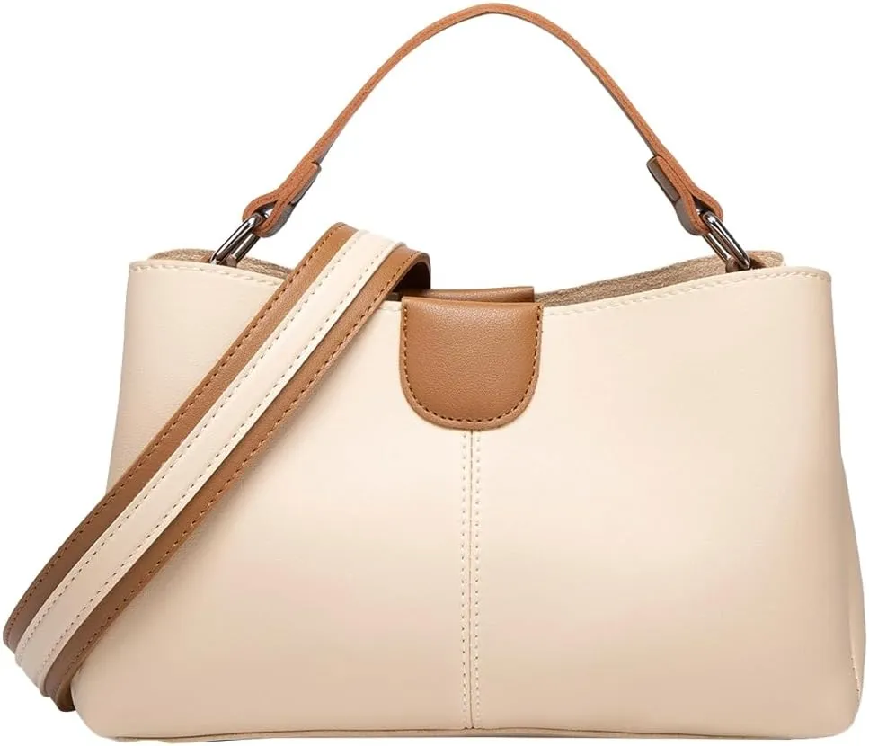 Trendy Vegan Leather Shoulder Crossbody Bag for Women Small Classical Tote Purses Ladies Commuting Handbags Satchels